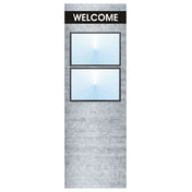 Hubert 46721 - Menu Board, 2-pocket, Floor Stand