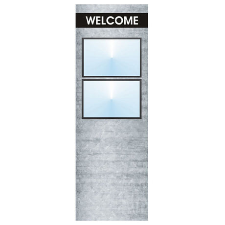 Hubert 46721 - Menu Board, 2-pocket, Floor Stand