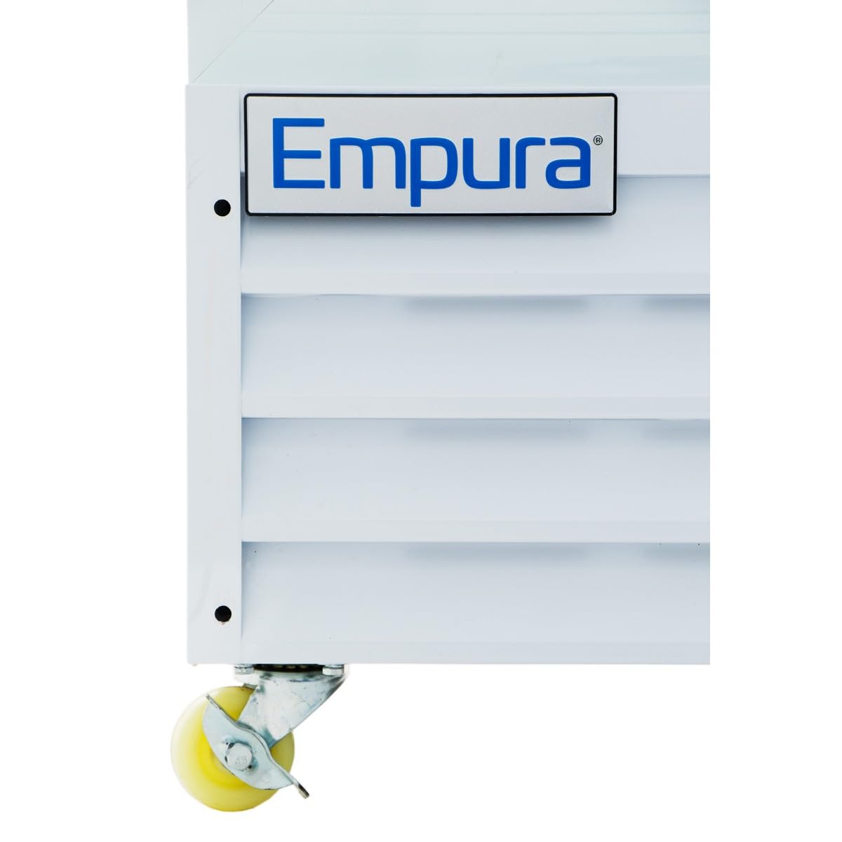 Empura 44" White Swing Glass 2 Door Merchandiser Refrigerator with ClearKeeper™ Glass, 35 Cu. Ft., LED Lighting, 8 Adjustable Shelves