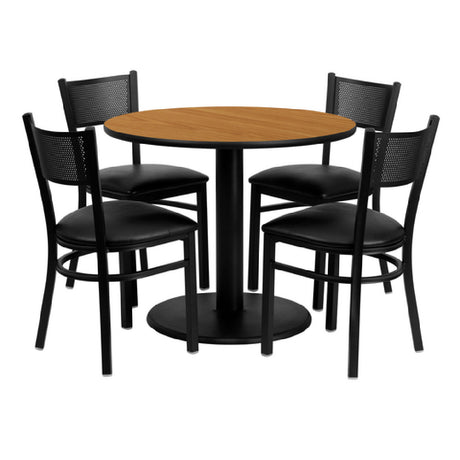 Flash Furniture MD-0006-GG Table And Chair Set Includes (1) 36" Dia. X 30"H Table