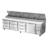 Victory VPPD119HC-9 - Pizza Prep Table, Powered By V-Core™, Four-section
