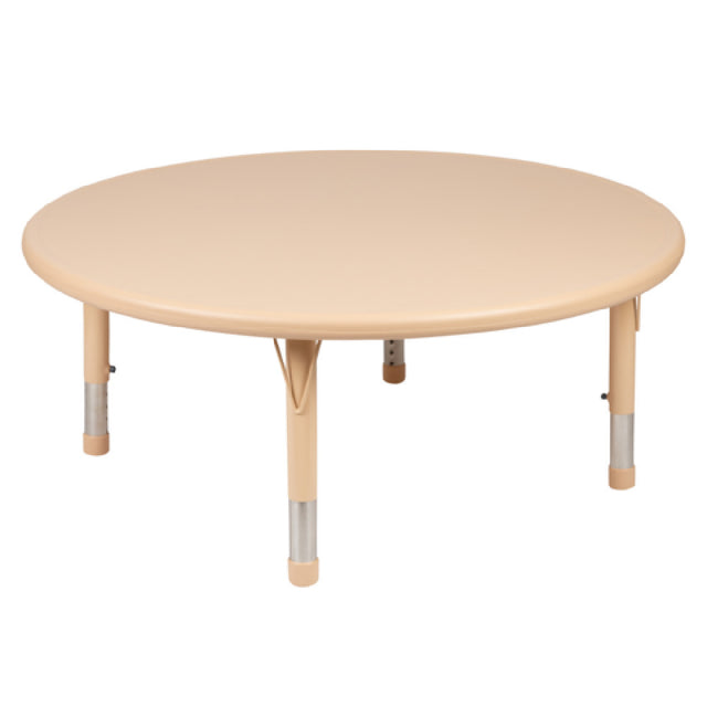 Flash Furniture YU-YCX-005-2-ROUND-TBL-NAT-GG Preschool Activity Table 45" Dia. X 14-1/2" To 23-3/4" Adjustable Height