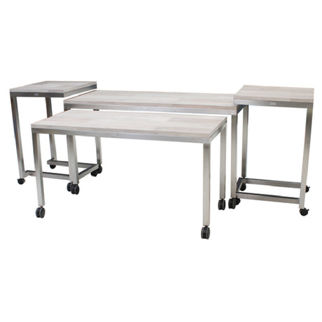 Forbes Industries 7407 Claremont Series Nesting Tables (Elite) (4) Tables: (1) Large 72"W X 30"D X 40-1/4"H Rectangle