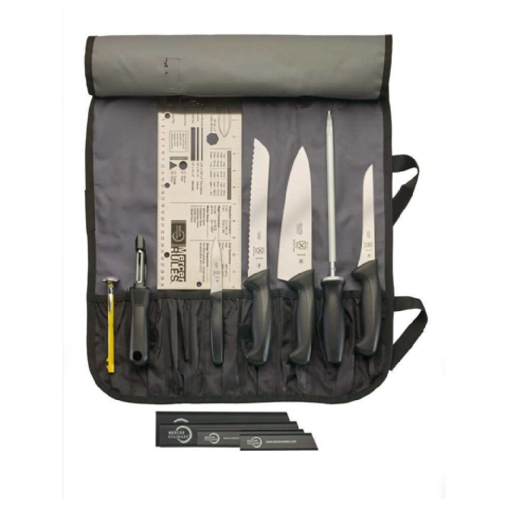 Mercer M4SET2 - 13-Pc. Partners In Education Culinary School Knife Set, Includes Millennia® 3" Slim Paring Knife W/guard