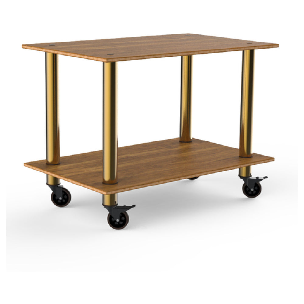 Steelite MGCMDX02BBXW Mogogo Buffet Solutions Modular Serving Table 2-tier 47" X 29-1/2" X 35"H