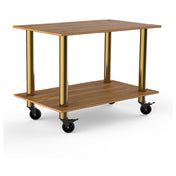 Steelite MGCMDX02BBXW Mogogo Buffet Solutions Modular Serving Table 2-tier 47" X 29-1/2" X 35"H