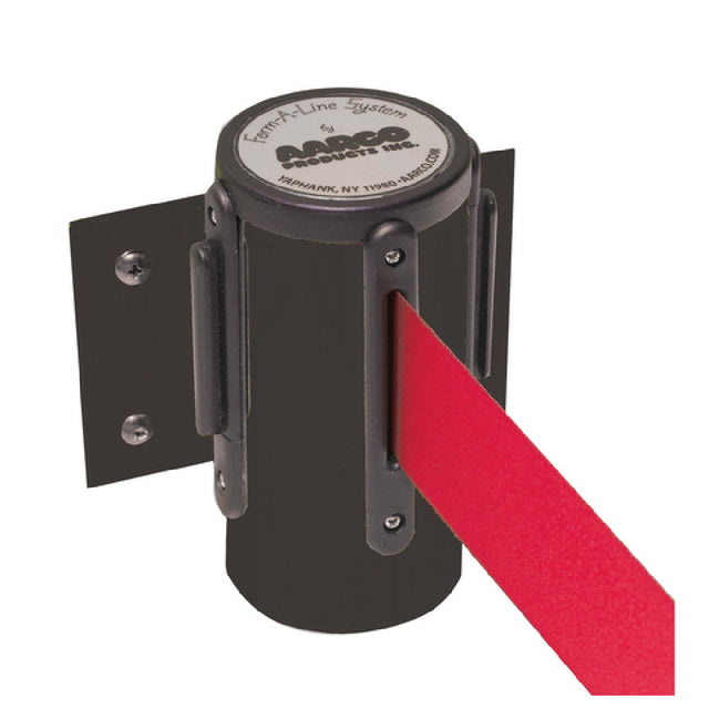 Aarco WM-10BKRD WM-10BKRD Form-A-Line™ System Wall Mounted Retractable Belt With A Black Casing