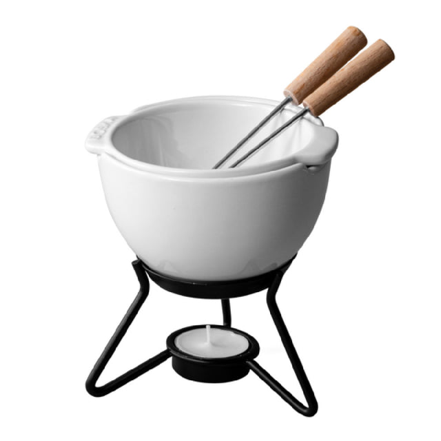 BOSKA Professional Cheese Equipment 320402 Boska Choco Fondue Petit Marie 5.82''W X 4.76''D X 6.49''H Ceramic Pot