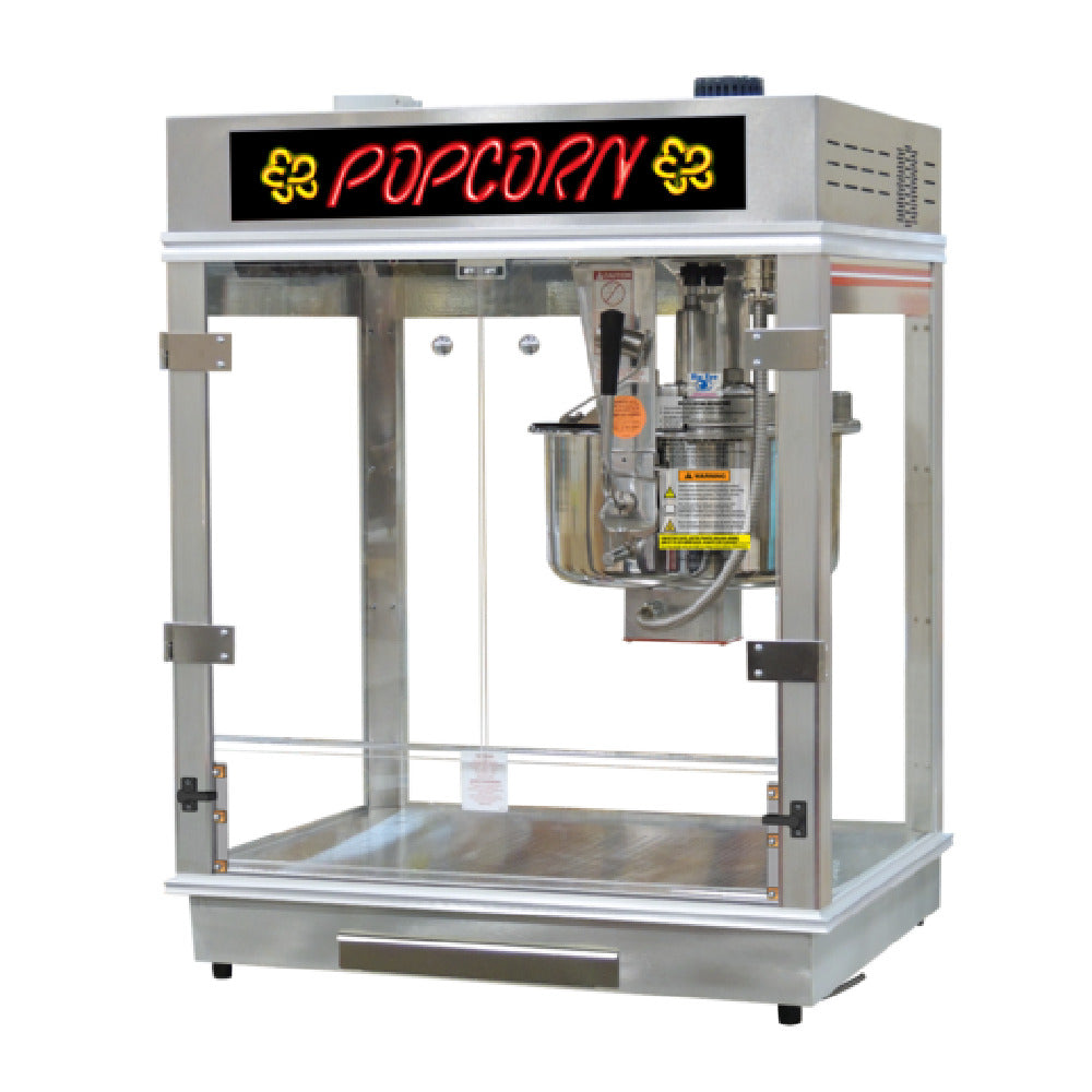 Gold Medal 2011-00-841 - Pop-O-Gold 32 Oz. Popcorn Machine (36"), Pre-wired For Oil Dispense System (oil Pump Not Included)