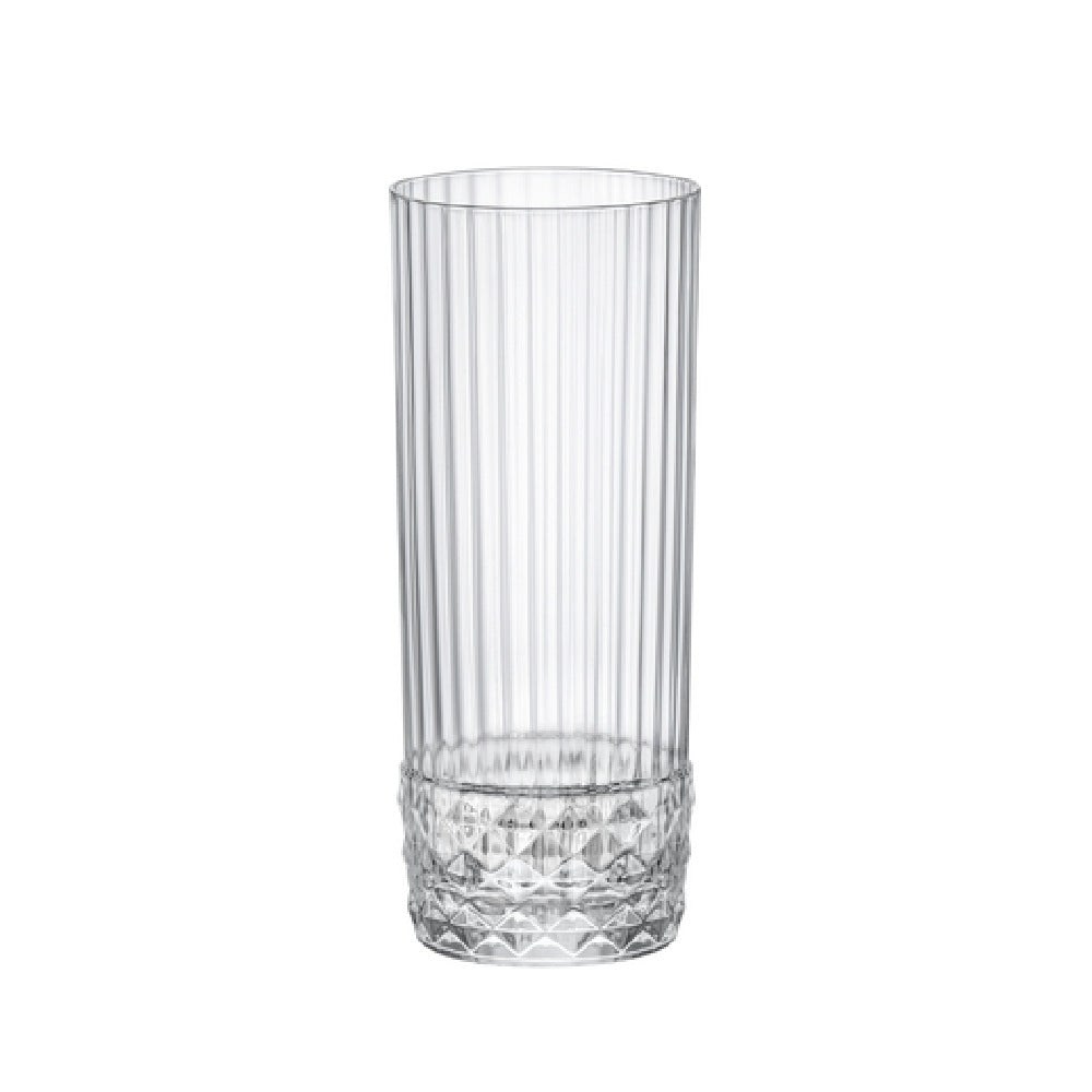 Steelite 49202Q950 Long Drink Glass 13-1/2 Oz. (H 6-1/4" M 2-5/8" T 2-5/8" B 2-1/4") Clear