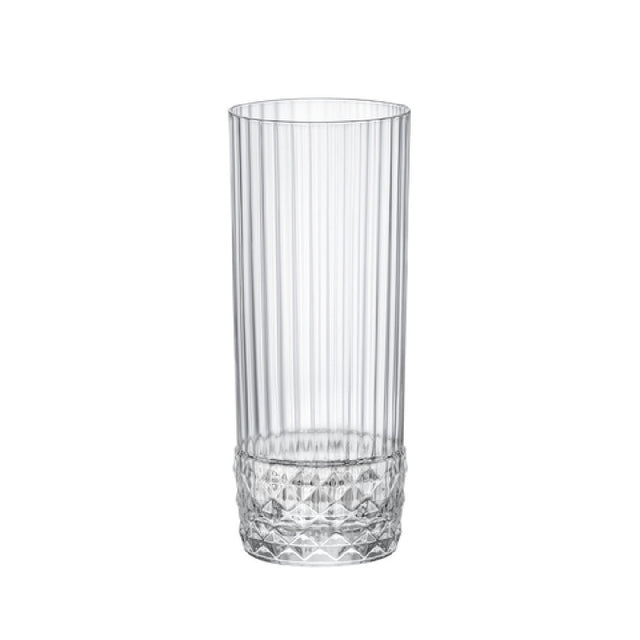 Steelite 49202Q950 Long Drink Glass 13-1/2 Oz. (H 6-1/4" M 2-5/8" T 2-5/8" B 2-1/4") Clear