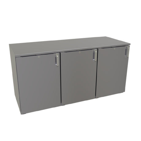 Glastender LPDS60 Low Profile Back Bar Dry Storage Cabinet Three-section 60"W