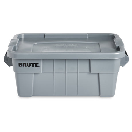 Rubbermaid FG9S3000GRAY - BRUTE® Tote With Lid, 14 Gallon Capacity, 16-1/2" X 27-7/8" X 10-7/10"