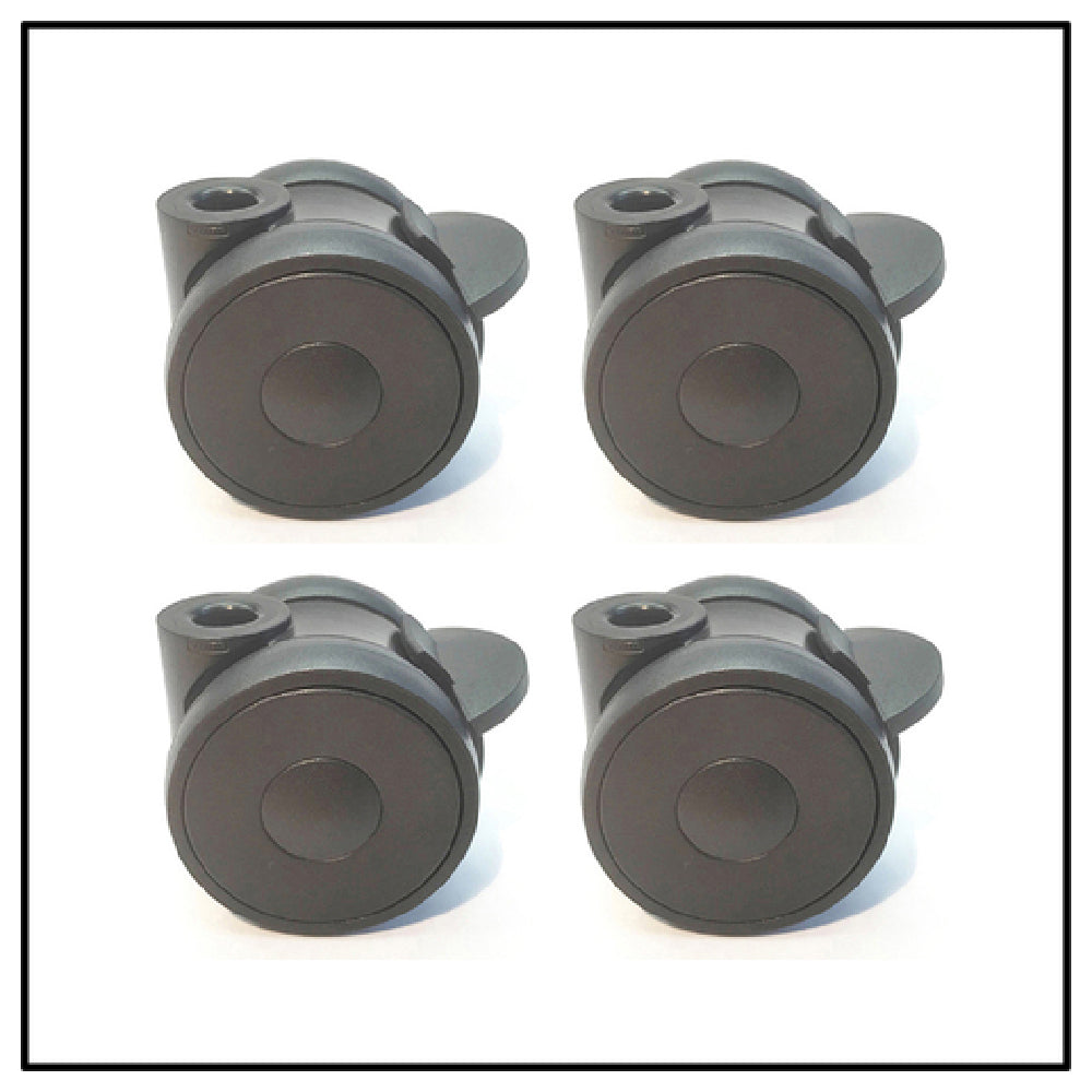 Bauscher Hepp VE-11716 - Venta® 4 X Castor Ø 65 Mm, Polyamide, Color: Black