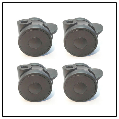 Bauscher Hepp VE-11716 - Venta® 4 X Castor Ø 65 Mm, Polyamide, Color: Black