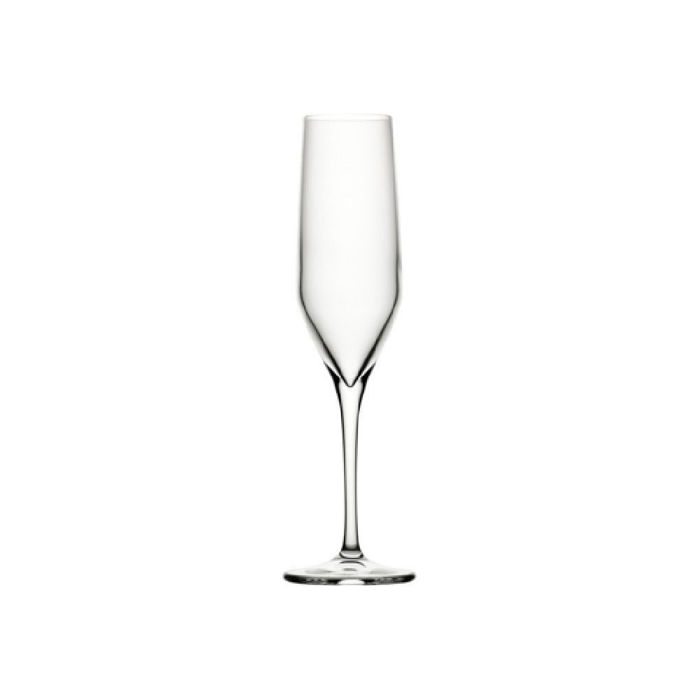 Steelite P440319 Flute Glass 7.0 Oz. (H 9-1/2" M 2-3/4" 1 -7/8" B 2-3/4") Soda Lime