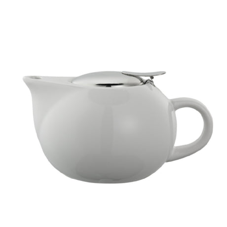 Service Ideas TPC16WH Service Ideas Ceramic Teapot Round 16 Ounce