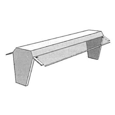 Atlas Metal BCDFT-2 Canopy With Flip-Top Sneeze Guards Dual Service Stainless Steel