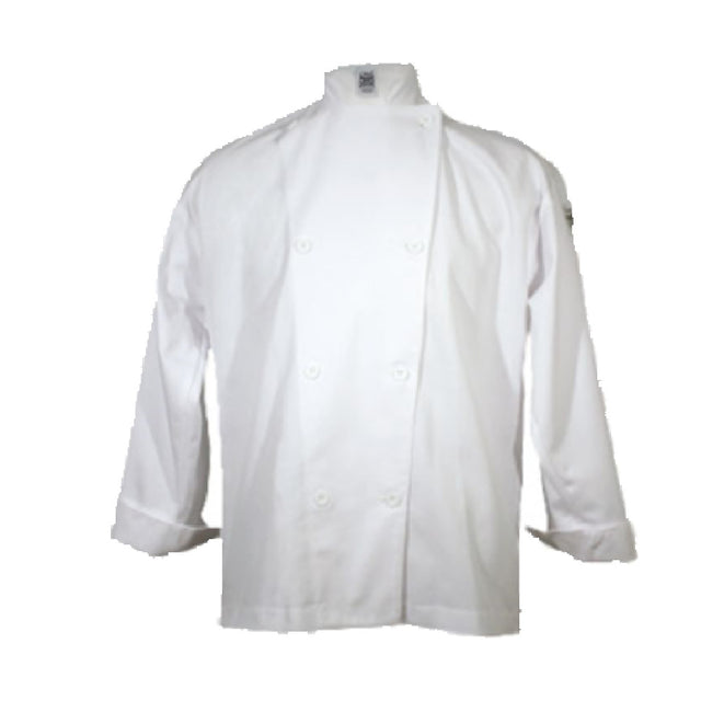 John Ritzenthaler Company J003-4X Chef Revival® Chef's Jacket 4X-large Cloth Knot 8 Button