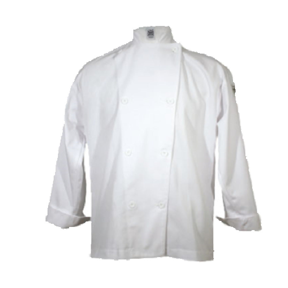 John Ritzenthaler Company J003-M Chef Revival® Chef's Jacket Medium Cloth Knot 8 Button