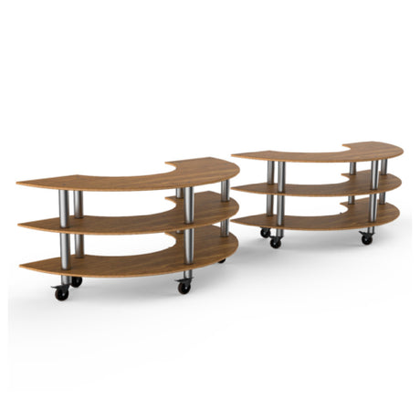 Steelite MGCMSA04BSXW - W Station, 163.0" X 41.0" X 35.0", Modular