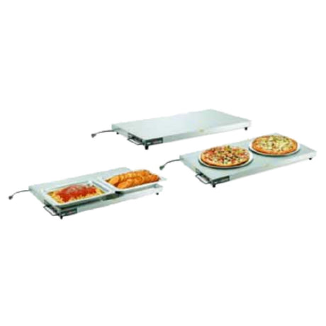 Vollrath 7277024 Cayenne® Heated Shelf 24"W X 20"D X 2-3/4"H" (2) Left Side Zone Heat Controls (front Zone 20"W X 13.4"D Back Zone 20"W X 6.6"D)