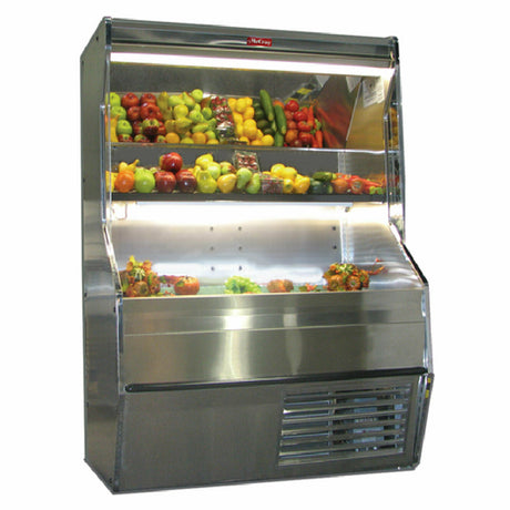 Howard-McCray SC-P32E-4S-S-LED Produce Open Merchandiser 50"W Open Front