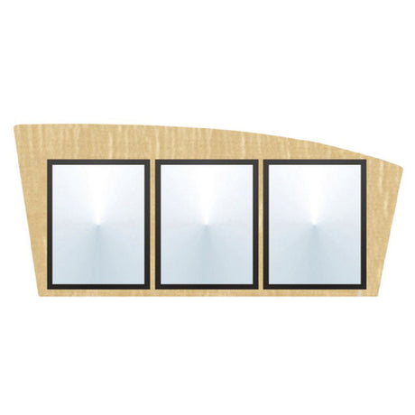 Hubert 38070 - Menu Board, 3-pocket, Wall-mount