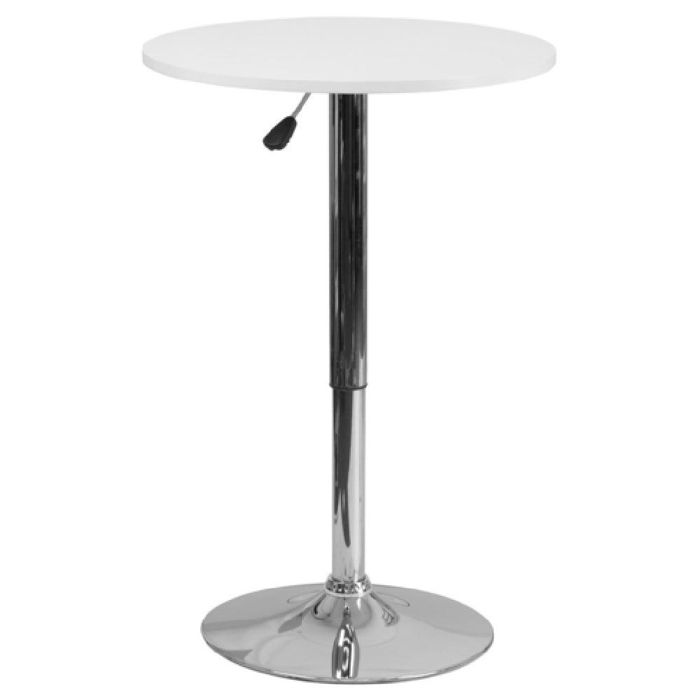 Flash Furniture CH-2-GG Table 23-3/4" Dia. X 26-1/4" To 35-3/4" Adjustable Height