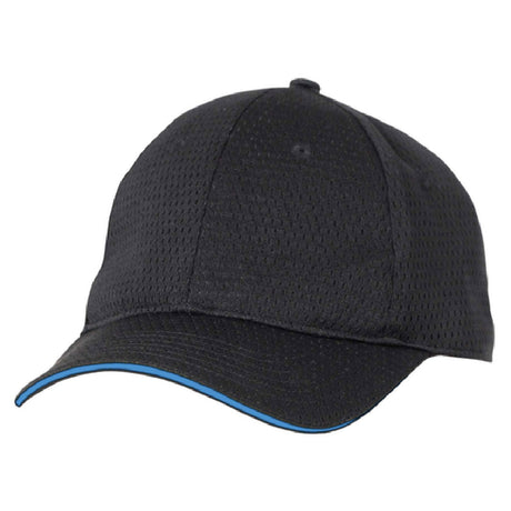 Chef Works BCCTBLU0 Baseball Cap All Over Cool Vent™ Contrast Color Sandwich Trim