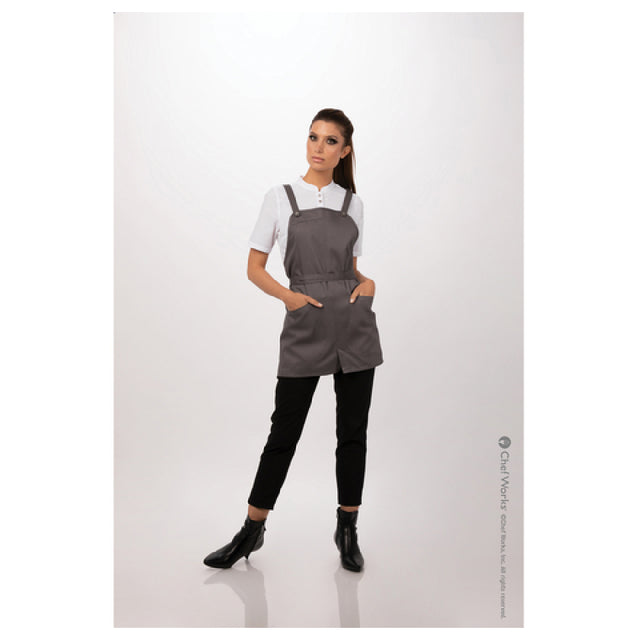 Chef Works ABN01W-MSH-0 Largo Petite Bib Apron 25"L X 38"W Adjustable/removable Neck Straps (sold Separately)