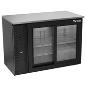 Victory VBBN48HC-GS-B - Back Bar Refrigerator, Two-section, 48"W X 25-1/4”D X 34"H