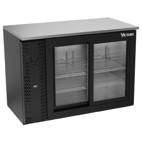 Victory VBBN48HC-GS-B - Back Bar Refrigerator, Two-section, 48"W X 25-1/4”D X 34"H