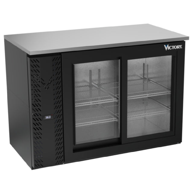 Victory VBBN48HC-GS-B - Back Bar Refrigerator, Two-section, 48"W X 25-1/4”D X 34"H