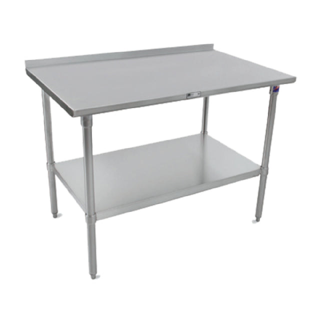 John Boos ST4R1.5-2424SSK Work Table 24"W X 24"D 14/300 Stainless Steel Top With 1-1/2"H Rear Up-turn