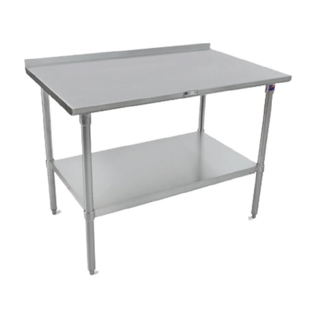 John Boos ST4R1.5-30120GSK Work Table 120"W X 30"D 14/300 Stainless Steel Top With 1-1/2"H Rear Up-turn