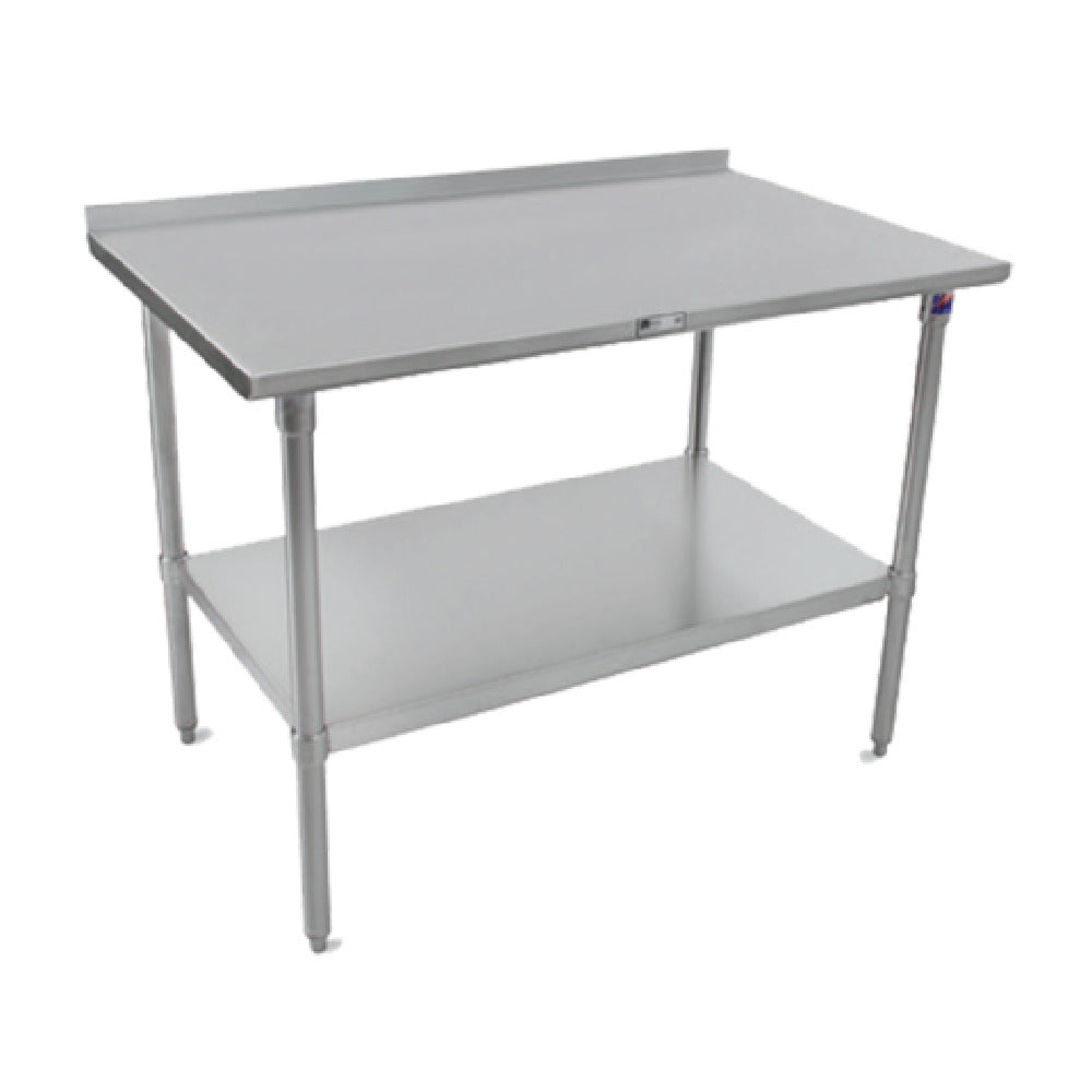 John Boos ST6R1.5-3030SSW Work Table 30"W X 30"D 16/300 Stainless Steel Top With 1-1/2"H Rear Up-turn