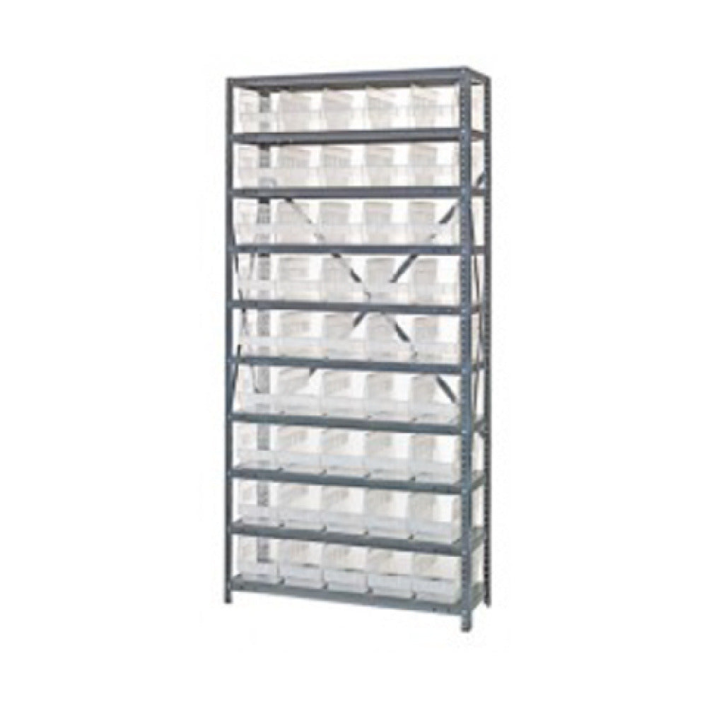 Quantum 1275-202CL Shelving Unit 12"D X 36"L X 75"H Heavy Duty