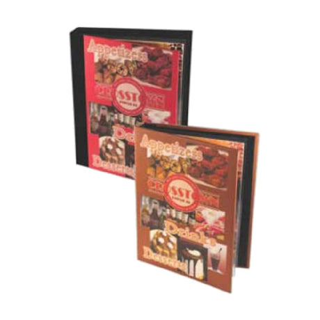 Menu Solutions PR20C Menu Cover Holds 8-1/2" X 11" Inserts Double Panel With 2 Views