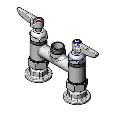 T&S Brass B-0225-CR-LN Pantry Mixing Faucet Double Deck Mount