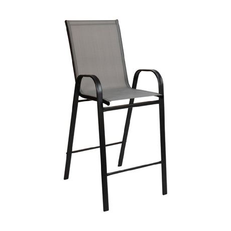 Flash Furniture 2-JJ-092H-GR-GG Brazos Series Stacking Patio Barstool 352 Lb. Weight Capacity