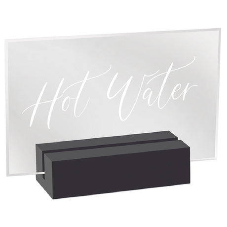 Cal Mil 22336-3-13 Sign "Hot Water" 3-1/2" X 1" X 2-1/2"