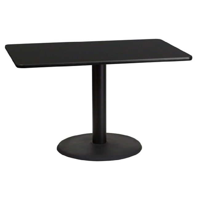 Flash Furniture XU-BLKTB-3048-TR24-GG Table 48"W X 30"D X 31-1/8"H Dining Height