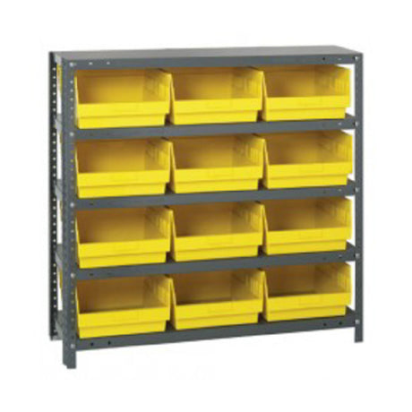 Quantum 1839-210_YELLOW - Shelving Unit, 18"D X 36"L X 39"H, Heavy Duty