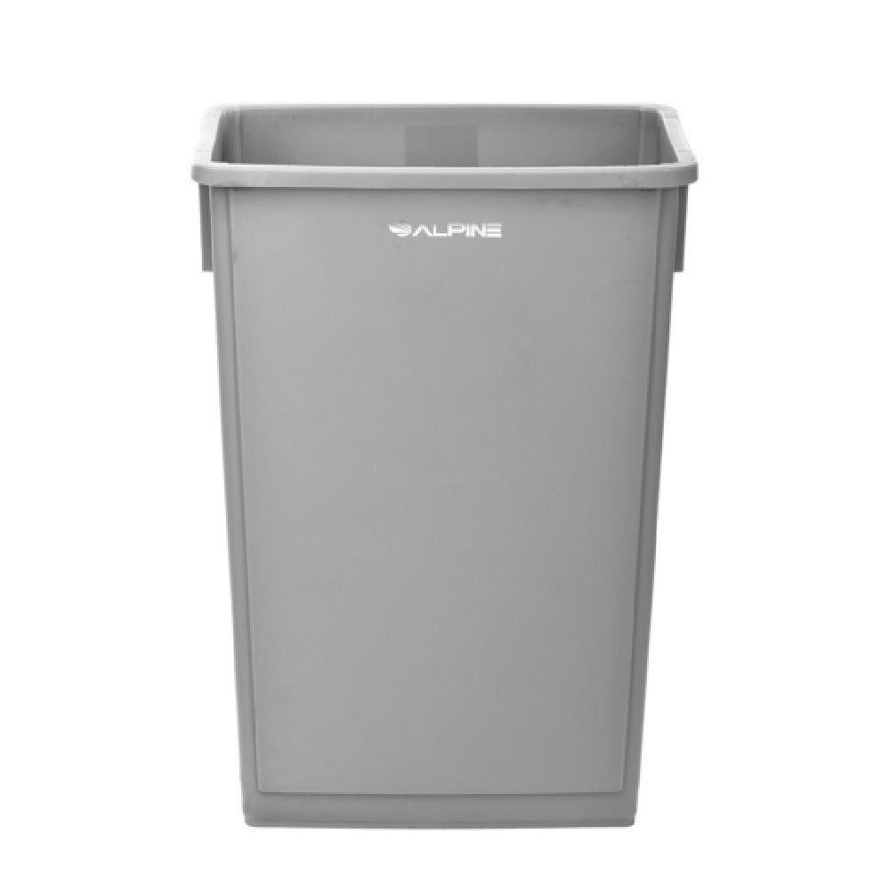 Alpine Industries ALP477-GRY Trash Can 23 Gallon (87 Liter) 20"W X 11"D X 30"H