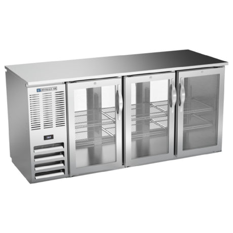 Beverage Air BBN72HC-F-GS-PT-S - Refrigerated Pass-Thru Back Bar Food Rated Refrigerator
