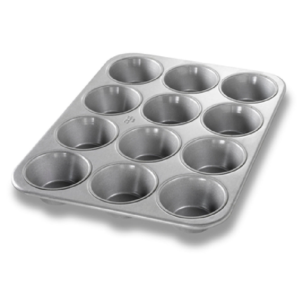 Chicago Metallic 43695 Pecan Roll/Large Muffin Pan 13-1/2" X 17-7/8" Overall Makes (12) 3-11/16" Dia. Muffins