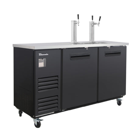 Blue Air BLKC69-3B-HC - Keg Cooler, Two-section, 69"W