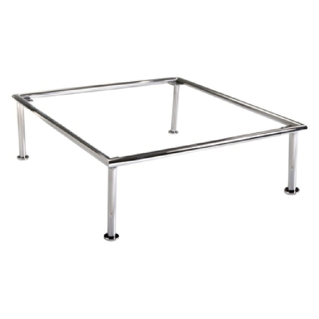 Steelite DW073114145SS Square Riser 14.0"W X 14.0"D X 5.0"H 18/10 Stainless