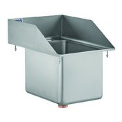 Hubert 190534 - Kratos 29N-181 Sink With Side Splashes, Drop-in, 10"W X 14"D X 5"H